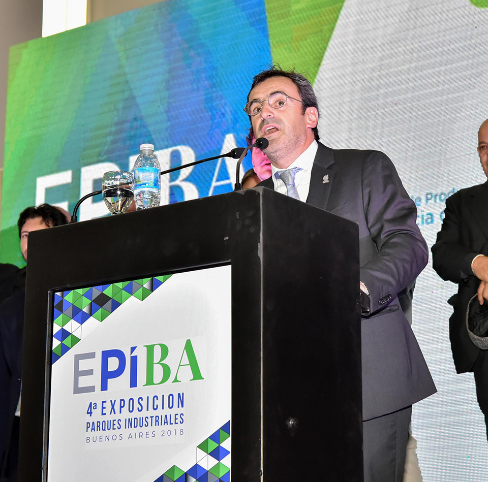 Martín Rappallini, durante la apertura de EPIBA 2018