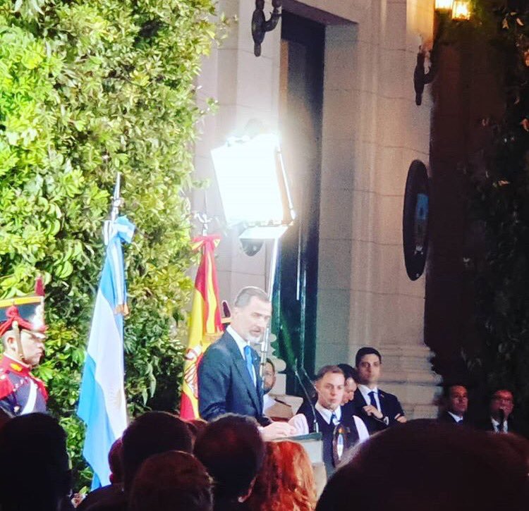 Cena de agasajo al Rey de España, Felipe VI