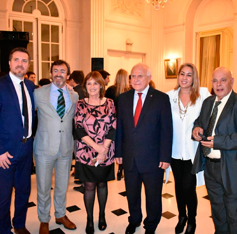 Visita a la Embajada de Italia, junto al gobernador santafesino Miguel Lifschitz